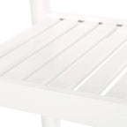 Carrello da Cucina Multifunzionale Contemporaneo con Piano in Legno di Gomma, Ripiani a Doghe Aperte, Rotelle Girevoli, Cassetto e Porta-Asciugamani