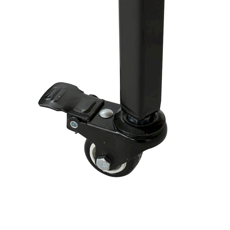 Carrello Bar con Ripiani Effetto Legno, Maniglia e Ruote Bloccabili - Carrello di Servizio Mobile Stile Industriale con Porta Bottiglie