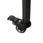 Carrello Bar con Ripiani Effetto Legno, Maniglia e Ruote Bloccabili - Carrello di Servizio Mobile Stile Industriale con Porta Bottiglie