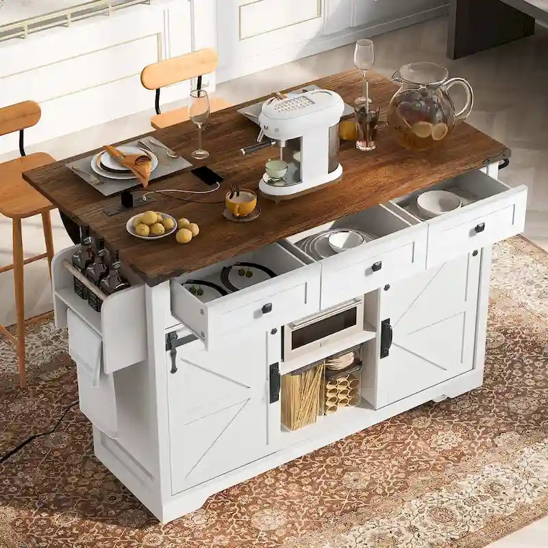 Isola da Cucina 53,7 con Presa di Corrente (sgabello non incluso)