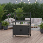 Outdoor Kitchen Island With Storage(no include stool)