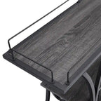 Carrello Bar Industriale Carrello Bar&Servizio Per Cucina Con Ruote 3 Ripiani Di Stoccaggio (sgabello non incluso)