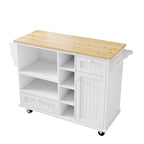 Carrello da Cucina con Isola e Contenitore