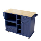 Carrello da Cucina con Isola e Contenitore