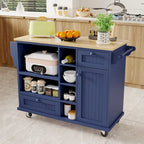 Carrello da Cucina con Isola e Contenitore