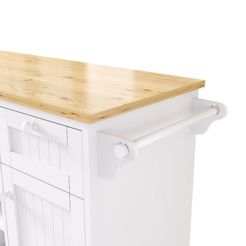 Carrello da Cucina con Isola e Contenitore