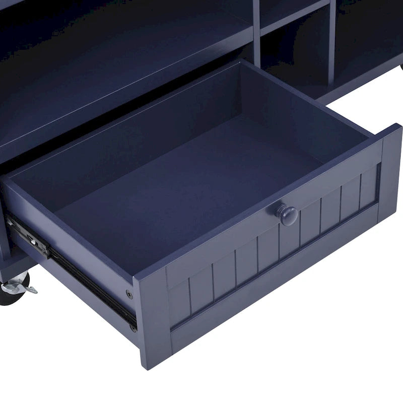 Carrello da Cucina con Isola e Contenitore
