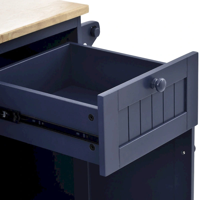 Carrello da Cucina con Isola e Contenitore