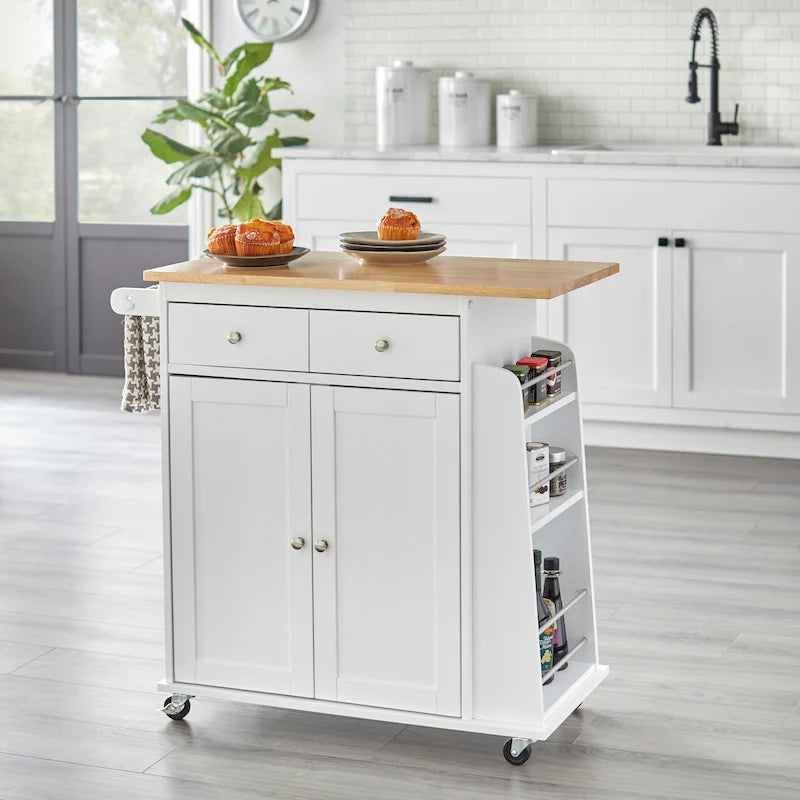 Carrello da cucina bianco
