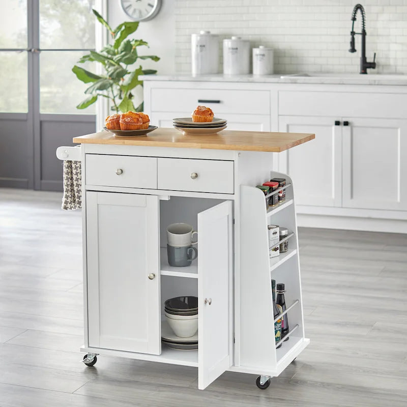 Carrello da cucina bianco