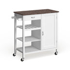 Carrello da cucina in legno a 3 ripiani