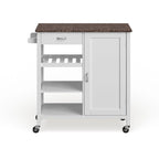 Carrello da cucina in legno a 3 ripiani