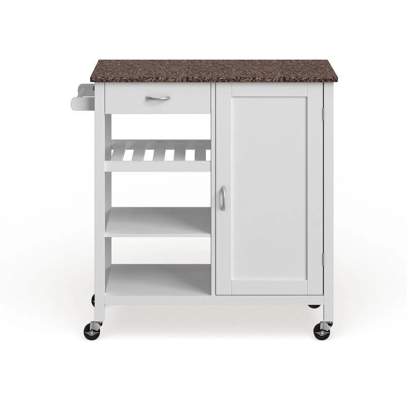 Carrello da cucina in legno a 3 ripiani