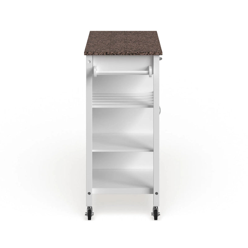 Carrello da cucina in legno a 3 ripiani