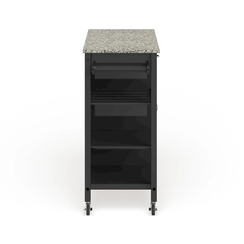 Carrello da cucina in legno a 3 ripiani