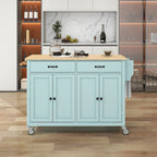 Carrello da cucina con piano in legno massello