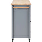 Carrello da cucina con piano in legno massello