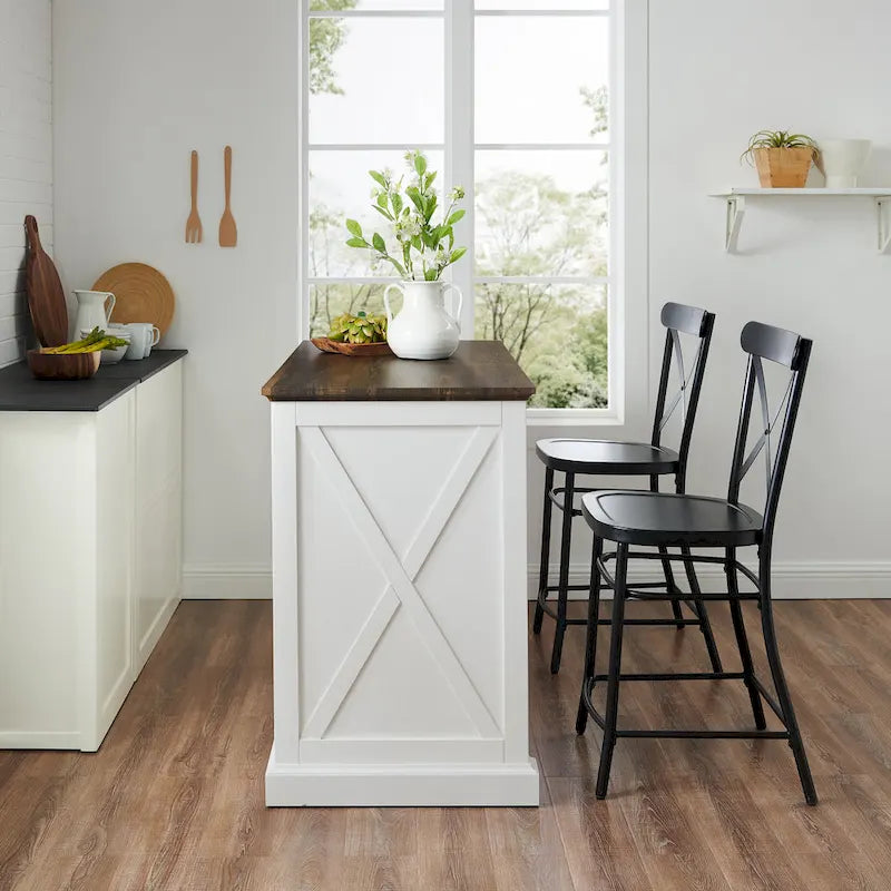 Isola cucina con sgabelli - 50p x 47.75l x 36.25h