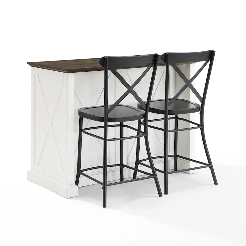 Isola cucina con sgabelli - 50p x 47.75l x 36.25h