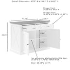 Isola cucina con sgabelli - 50p x 47.75l x 36.25h