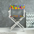 18 Director's Chair White Frame-Calypso Fruit - 21.75W x 17D x 33.75H