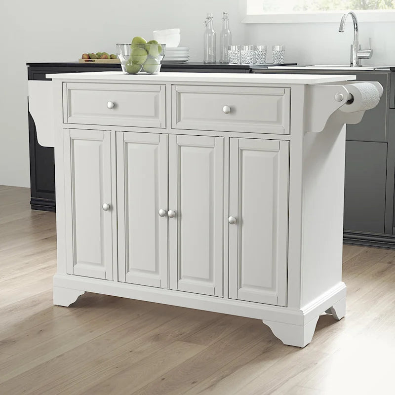 Crosley Lafayette Granite Top Full Size Kitchen Island/Cart - 51.5W x 18D x 36H