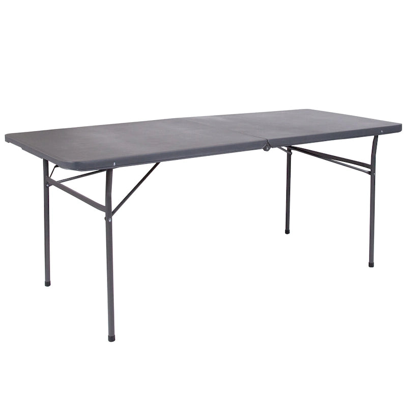 Tavolo pieghevole in plastica per banchetti ed eventi, 30L x 72P, con maniglia per il trasporto - 72P x 30L x 29A