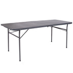 Tavolo pieghevole in plastica per banchetti ed eventi, 30L x 72P, con maniglia per il trasporto - 72P x 30L x 29A