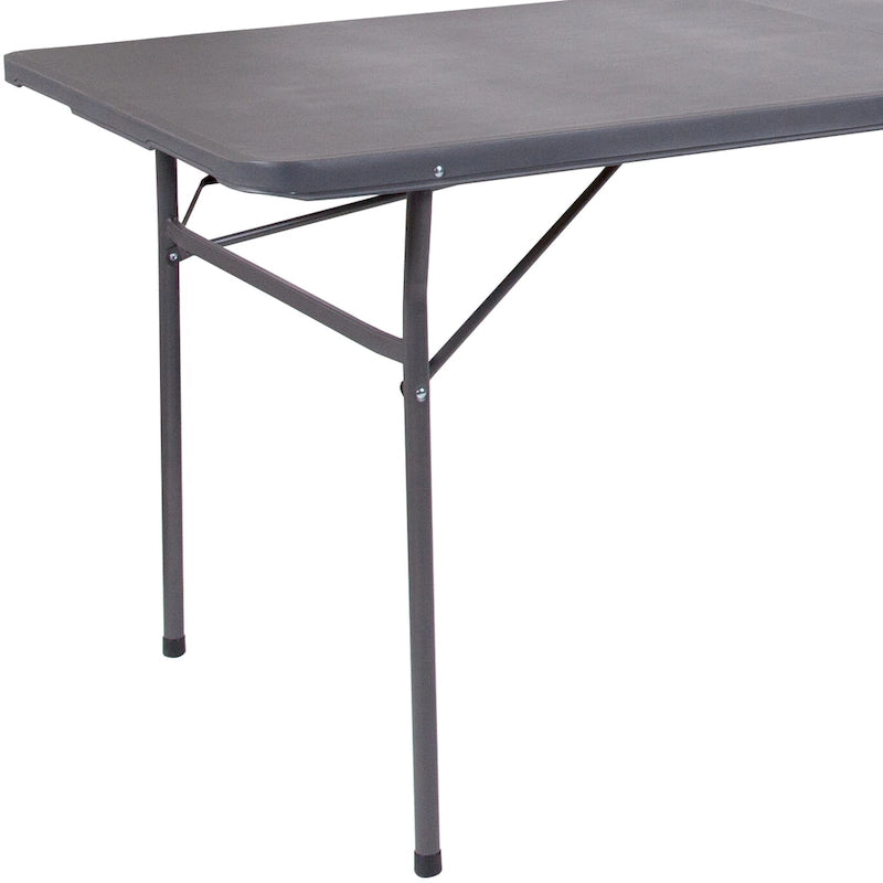 Tavolo pieghevole in plastica per banchetti ed eventi, 30L x 72P, con maniglia per il trasporto - 72P x 30L x 29A