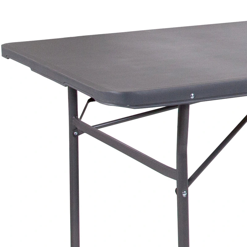 Tavolo pieghevole in plastica per banchetti ed eventi, 30L x 72P, con maniglia per il trasporto - 72P x 30L x 29A