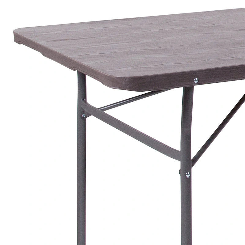 Tavolo pieghevole in plastica per banchetti ed eventi, 30L x 72P, con maniglia per il trasporto - 72P x 30L x 29A