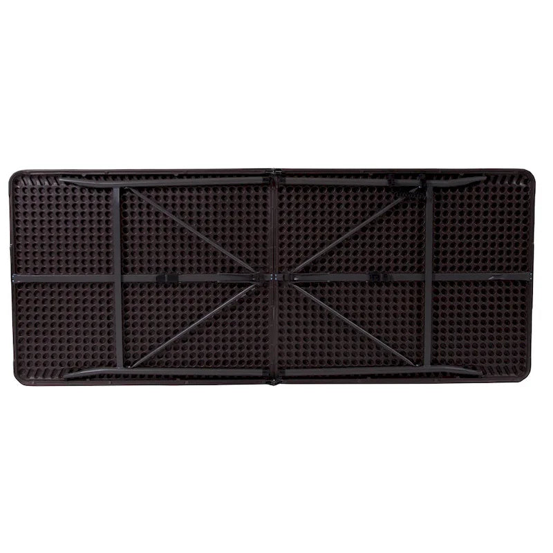Tavolo pieghevole in plastica per banchetti ed eventi, 30L x 72P, con maniglia per il trasporto - 72P x 30L x 29A