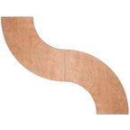 Tavolo da banchetto pieghevole in legno a serpentina da 4 piedi - 24W x 48D x 30.25H - 24W x 48D x 30.25H