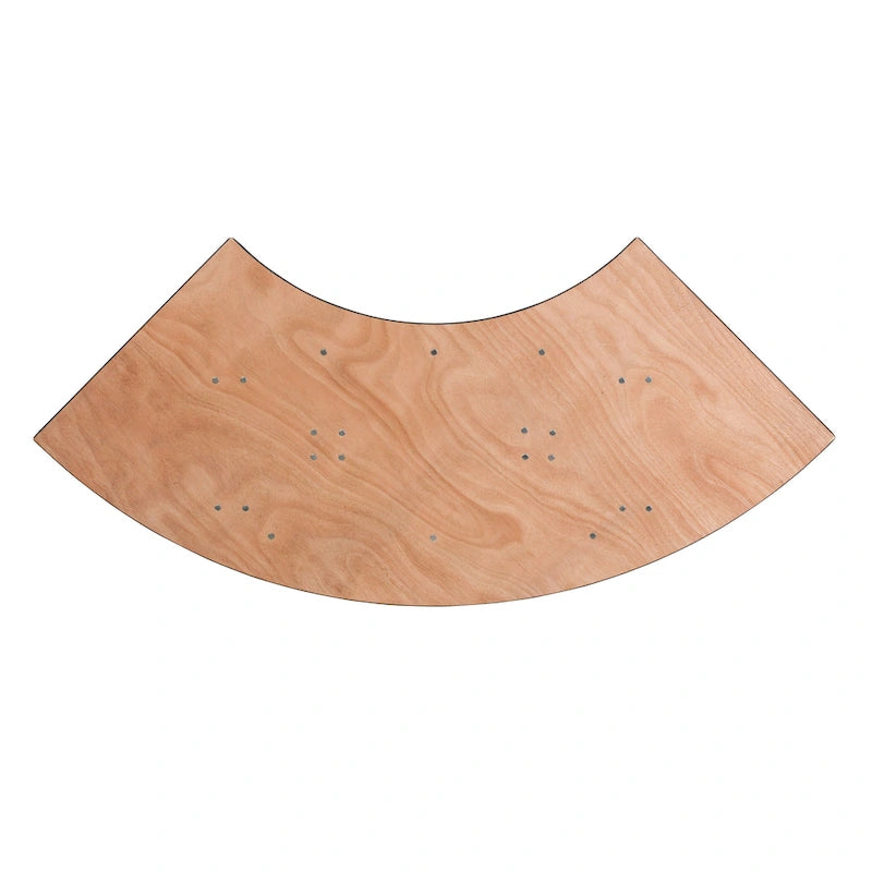 Tavolo da banchetto pieghevole in legno a serpentina da 4 piedi - 24W x 48D x 30.25H - 24W x 48D x 30.25H