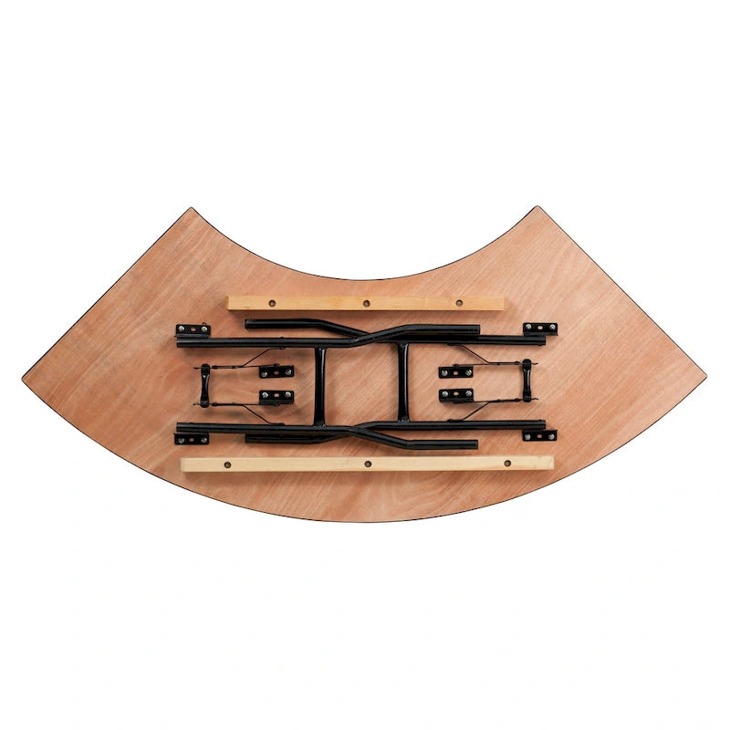 Tavolo da banchetto pieghevole in legno a serpentina da 4 piedi - 24W x 48D x 30.25H - 24W x 48D x 30.25H