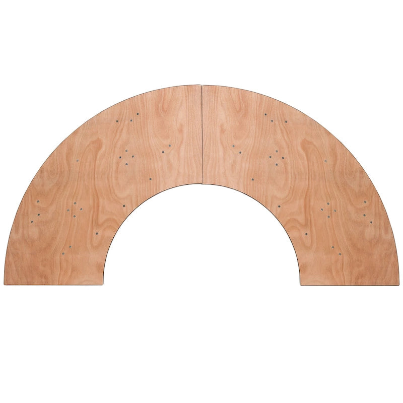 Tavolo da banchetto pieghevole in legno a serpentina da 4 piedi - 24W x 48D x 30.25H - 24W x 48D x 30.25H