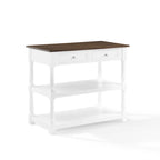 Isola da cucina con ripiano in legno - 23,63p x 42l x 36,25a