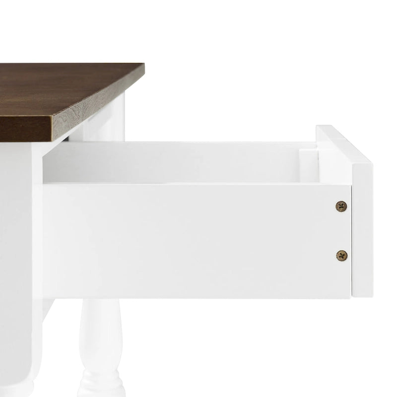 Isola da cucina con ripiano in legno - 23,63p x 42l x 36,25a