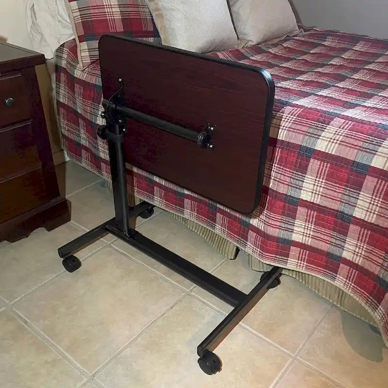 Tavolo da letto regolabile con ruote 61 x 41 cm.