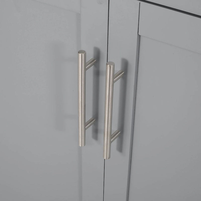 Carrello da cucina contemporaneo in legno con rotelle e contenitore di