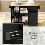Isola da Cucina Moderna Versatile 53.9 W con Ante a Scomparsa e Armadietti a 3 Cassetti