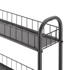 Carrello Portatutto Sottile, Carrello Contenitore Multifunzione, Scaffale Mobile con Ruote Bloccabili