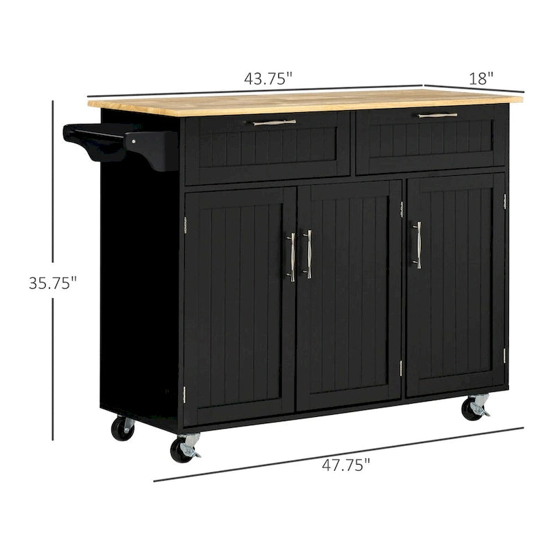 Isola cucina mobile con contenitore