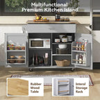 Carrello da cucina con rotelle, cassetto e ripiani portaoggetti