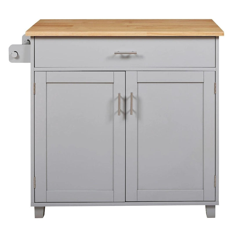 Carrello da cucina con rotelle, cassetto e ripiani portaoggetti