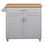 Carrello da cucina con rotelle, cassetto e ripiani portaoggetti