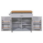 Carrello da cucina con rotelle, cassetto e ripiani portaoggetti