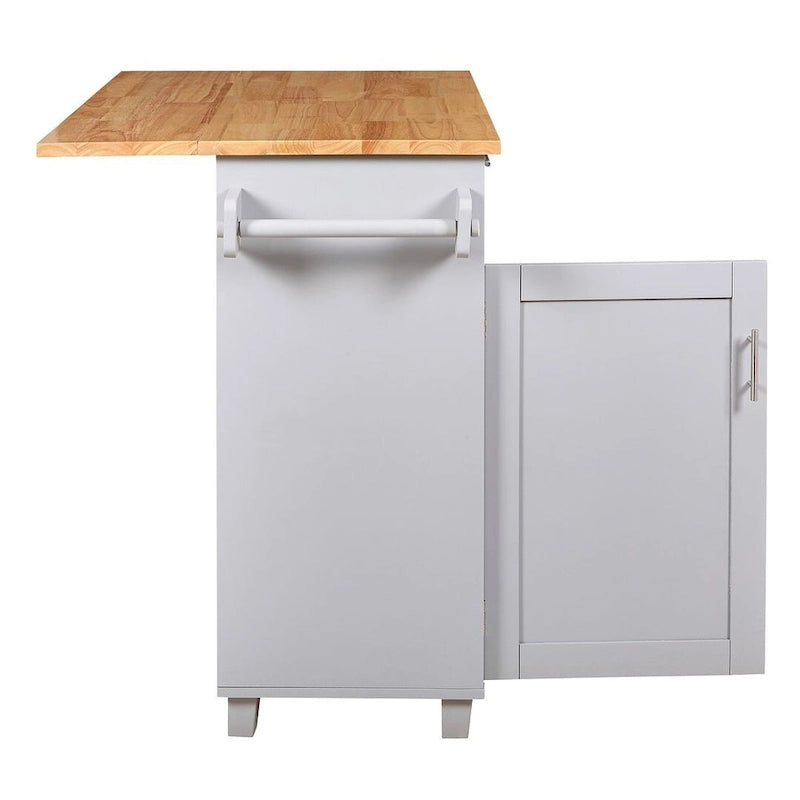 Carrello da cucina con rotelle, cassetto e ripiani portaoggetti
