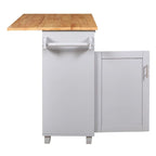 Carrello da cucina con rotelle, cassetto e ripiani portaoggetti