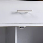 Carrello da cucina con rotelle, cassetto e ripiani portaoggetti